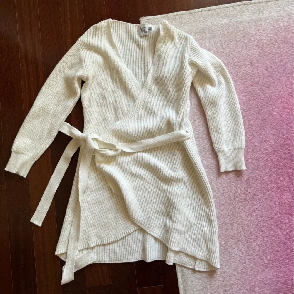 Princess Polly Sweater Wrap Dress - Picture 3 of 6